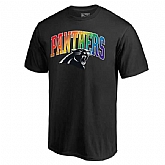 Men's Carolina Panthers NFL Pro Line by Fanatics Branded Black Big & Tall Pride T-Shirt,baseball caps,new era cap wholesale,wholesale hats